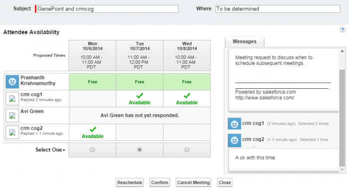 sfdc send acceptable meeting request for group meetings