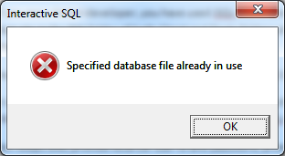 siebel specified database is invalid