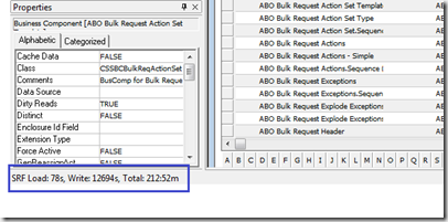 siebel tools srf compilation delays 8.1.1.11