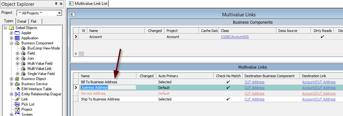 Configuring a MVL in Siebel tools