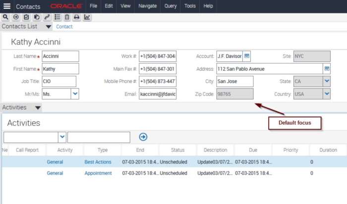 on field update set user property in siebel with examples