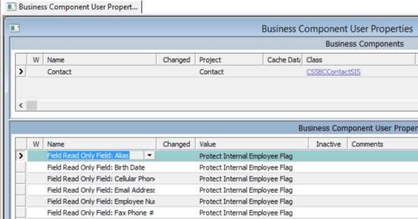 Field read only field user property