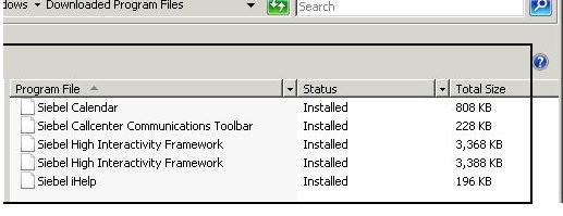 siebel high interactivity framework for ie 11